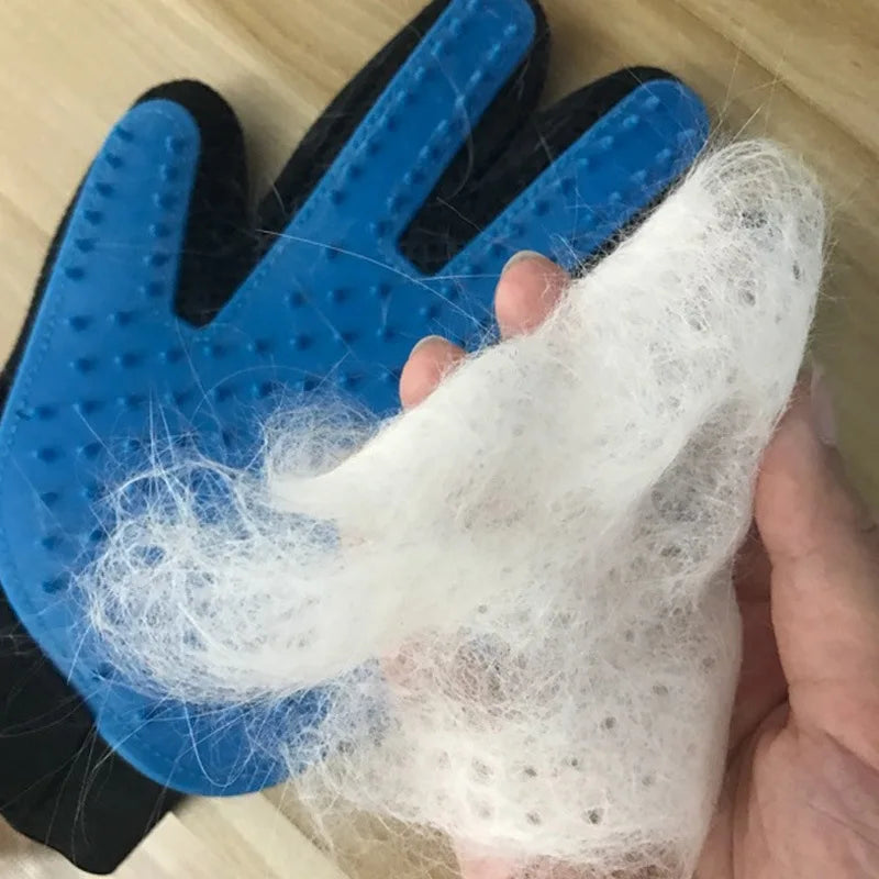 Pet Glove Pet Hair Deshedding Brush Gloves  Hair Remover Clean Massage 