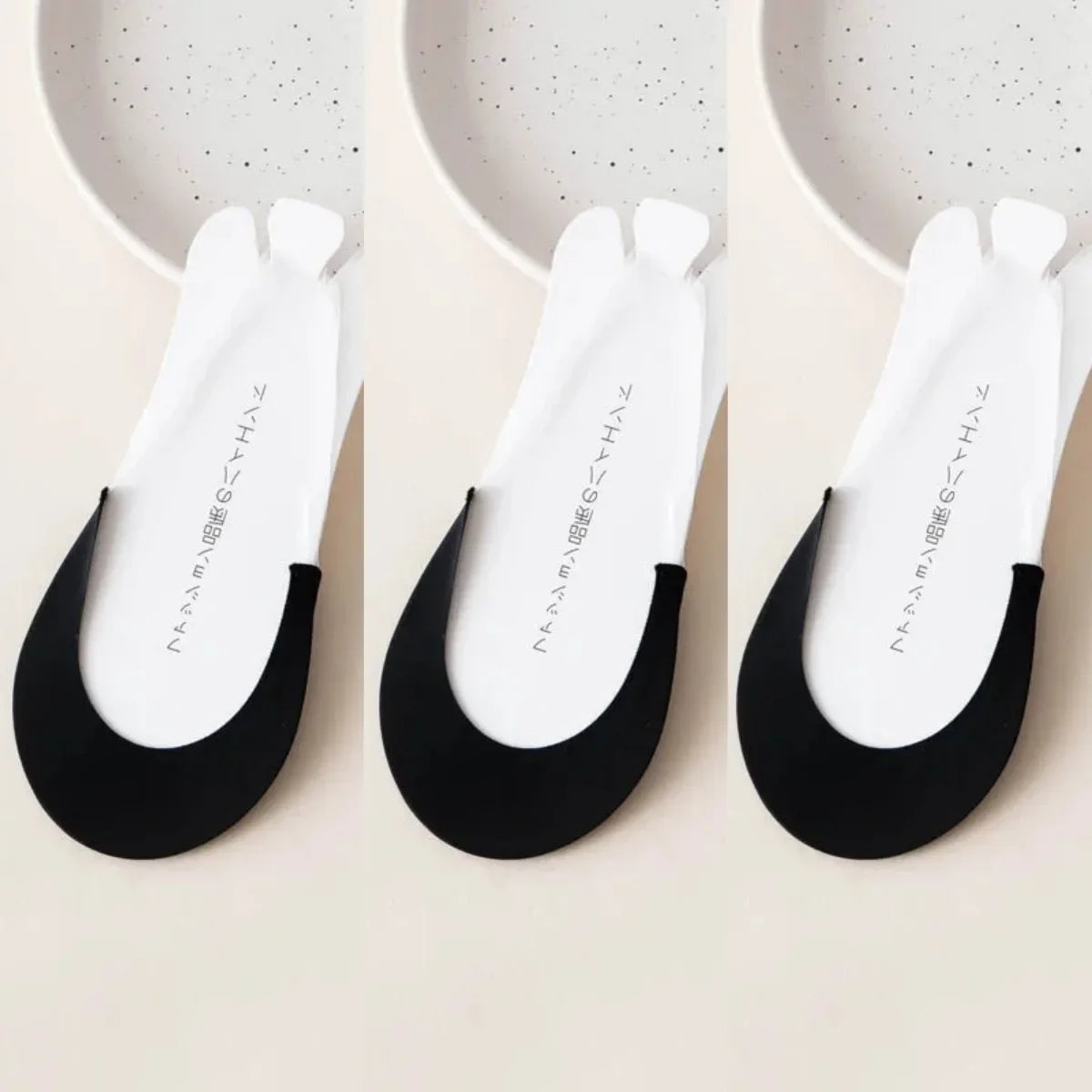 3 Pairs Invisible Boat Socks Women Summer Silicone Non-Slip Socks for High Heels Shoes Ice Silk Thin Half-Palm Suspender New