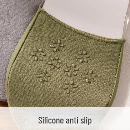 3 Pairs Invisible Boat Socks Women Summer Silicone Non-Slip Socks for High Heels Shoes Ice Silk Thin Half-Palm Suspender New