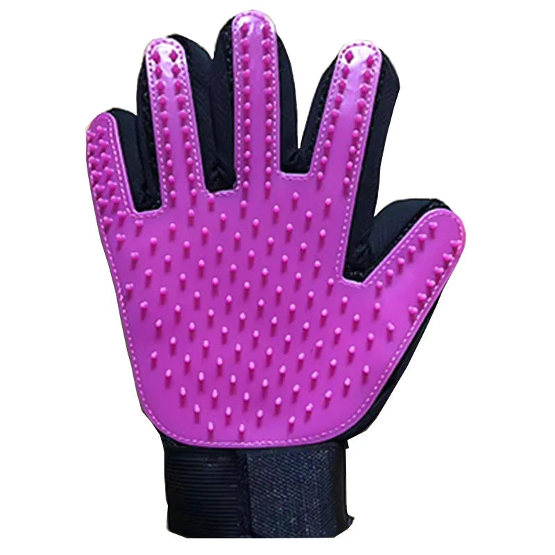 Pet Glove Pet Hair Deshedding Brush Gloves  Hair Remover Clean Massage 